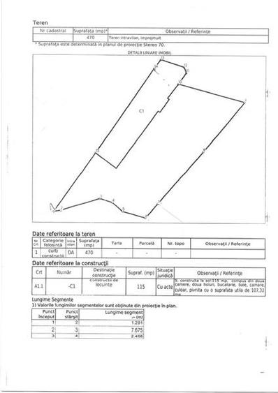 Teren Construcții intravilan de 470 mp, în Periferie