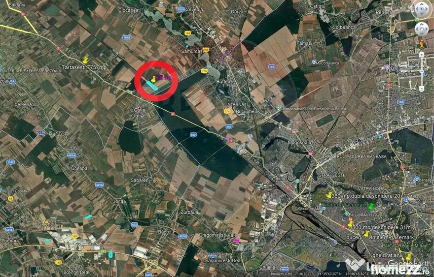 Teren de 99000 mp, în Gulia