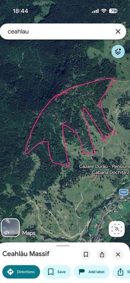 Teren de 32000 mp, în Ceahlău