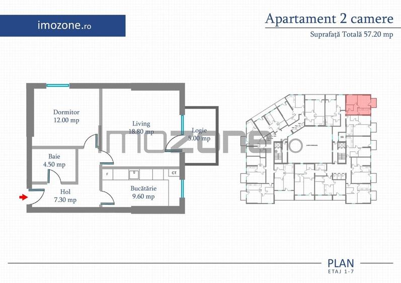 Apartament 2 Camere | 62 mp | Bloc Nou | Metrou Pacii / Preciziei | Militari - 8