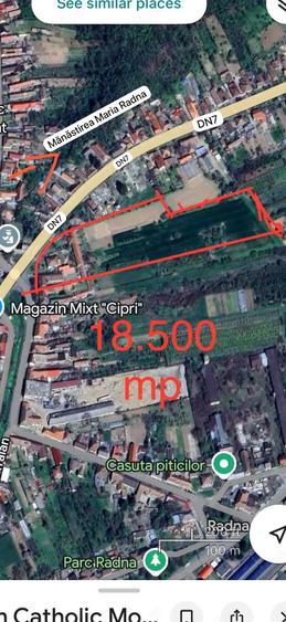 Teren de 18500 mp, în Central