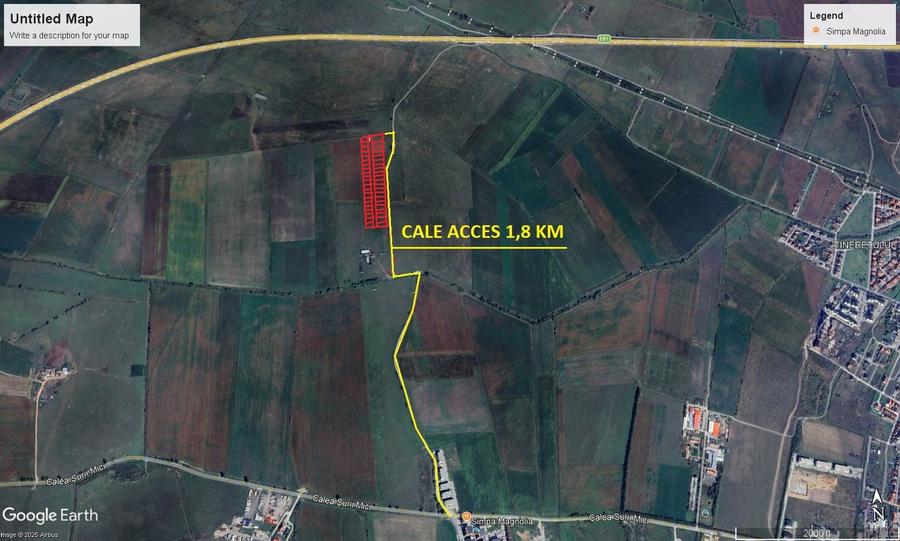 Teren agricol extravilan de 515 mp, în Turnișor