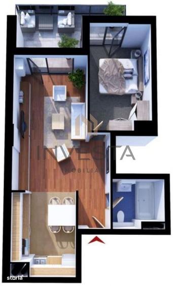 Apartament 2 camere, strada Soporului, finsiat modern cu panorama! - 2