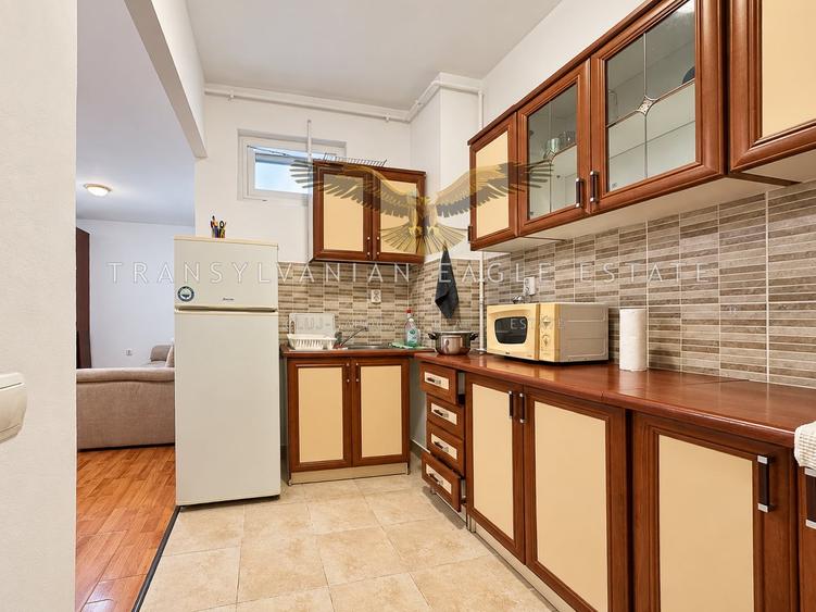 Apartament cu 2 camere semidecomandat, mobilat în Central