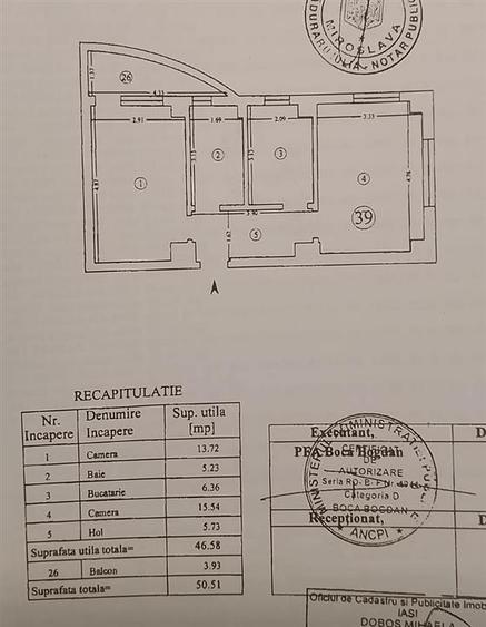 Apartament cu 2 camere decomandat în Cug