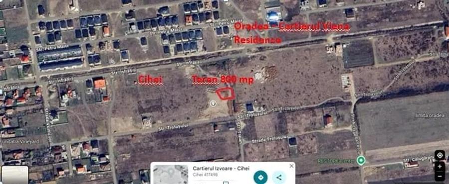 Teren de 800 mp, în Cihei