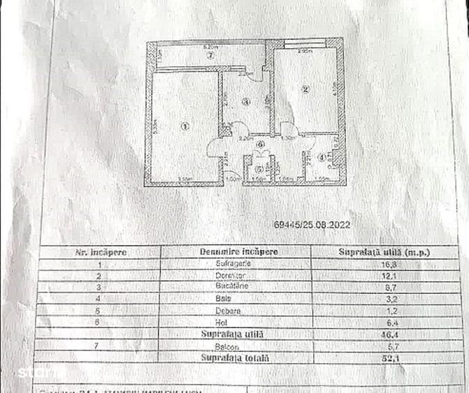 Apartament cu 2 camere decomandat în Micro 20