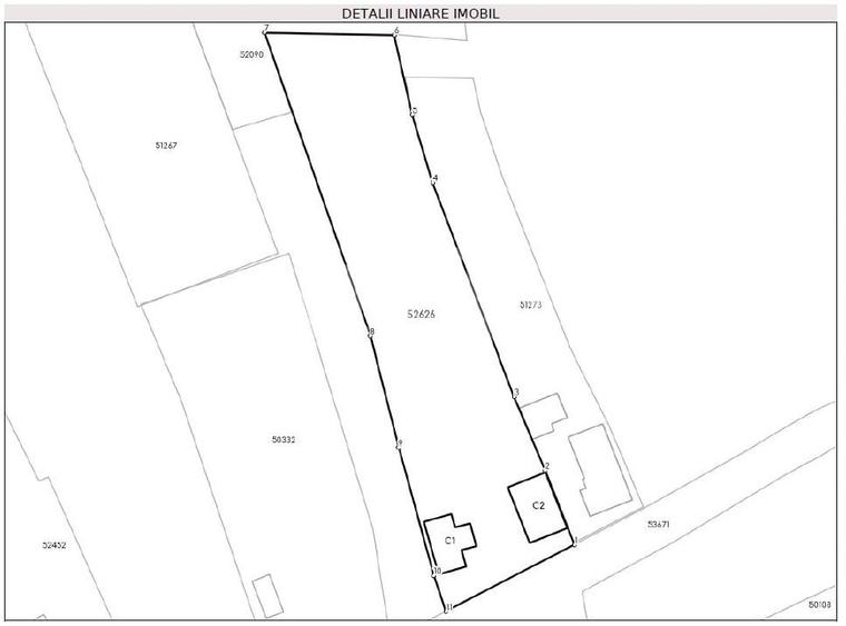 Teren Construcții intravilan de 2132 mp, în Rediu
