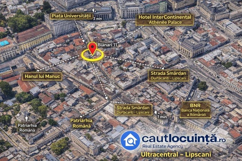 Apartament cu 3 camere | Calea Victoriei | Metrou Universitate 5' | Central - 1