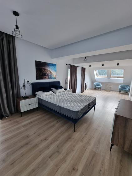 Penthouse cu 3 camere semidecomandat, mobilat în Moroieni