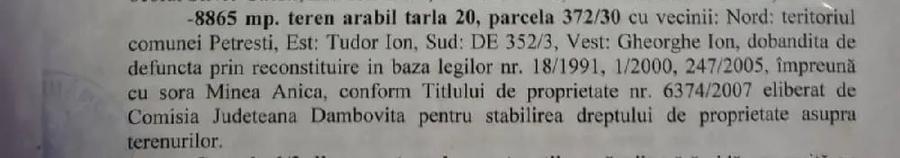 Teren de 8865 mp, în Vișina