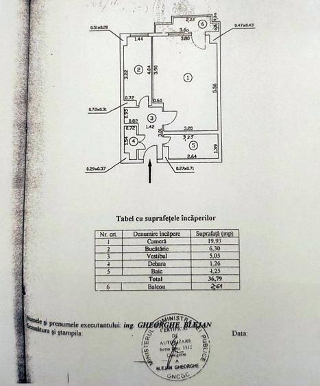 Garsonieră decomandată în 13 Septembrie