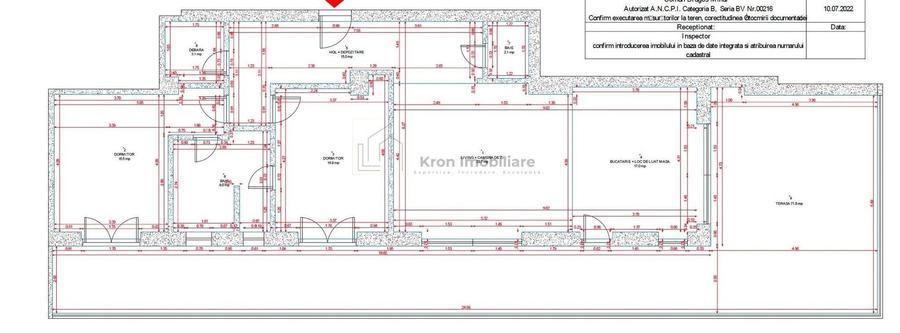 Apartament cu 3 camere decomandat, mobilat în Centură