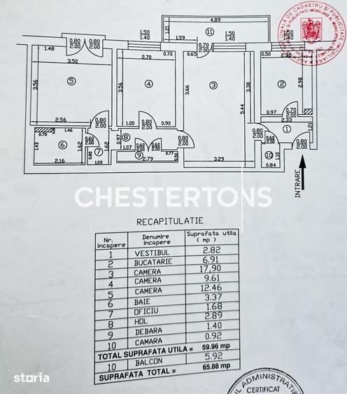 Apartament cu 3 camere în Titan
