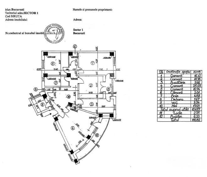 Apartament cu 4 camere decomandat, mobilat în Știrbei Vodă