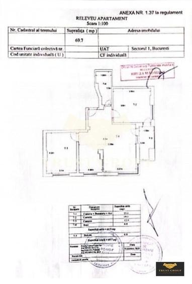 Apartament cu 3 camere decomandat, mobilat în Domenii