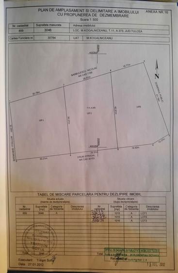 Teren Construcții intravilan de 1000 mp, în Mihail Kogălniceanu
