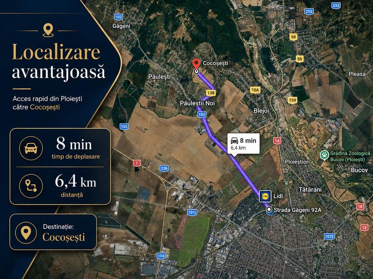 Teren Construcții intravilan de 12200 mp, în Păulești