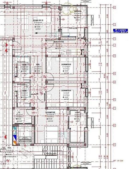 Apartament 4 camere, 100.1 mp - Via Carmina Domus S4 - 1