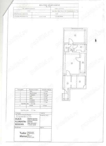 Apartament cu 2 camere semidecomandat în Central
