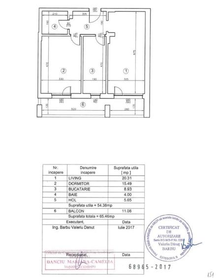 Apartament 2 camere | Sisesti | 65,46 mp |Amenajat cu accent pe functi - 3