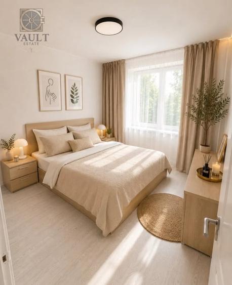 Apartament cu 3 camere decomandat, mobilat în Titan
