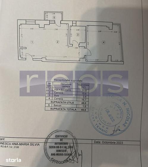 VANZARE APARTAMENT 2 CAMERE | 50 MP | ETAJ 2/5 | 2016 | SEBASTIAN - 13