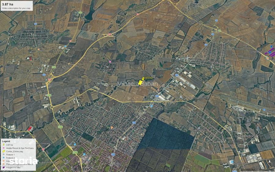 Vand teren 3,87 ha Giarmata jud. Timis