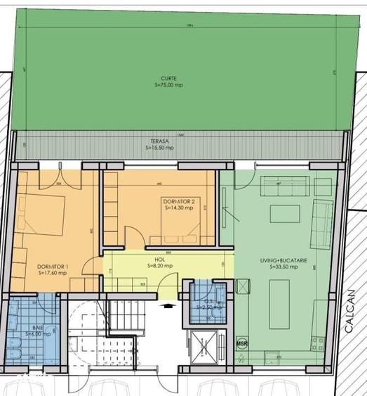 Apartament cu 3 camere în Vitan
