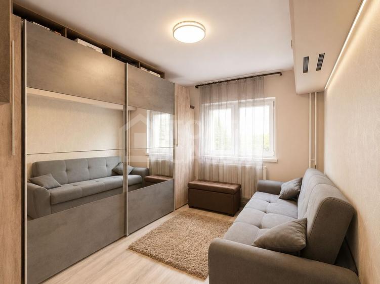 Apartament cu 3 camere decomandat, mobilat în Între Lacuri