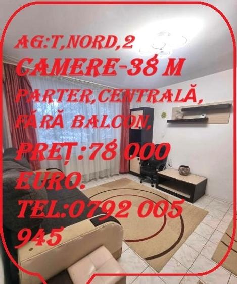 Apartament cu 2 camere semidecomandat în Tomis Nord