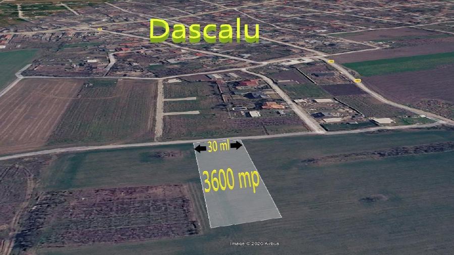 Teren agricol intravilan de 3600 mp, în Dascălu
