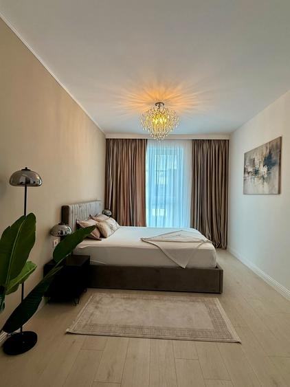 Apartament cu 2 camere semidecomandat, mobilat în Pipera