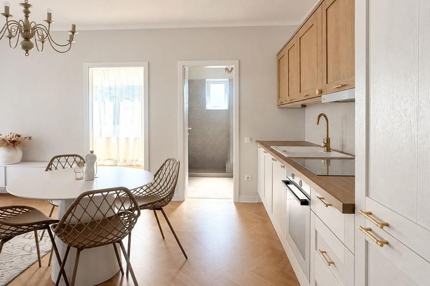 Apartament cu 2 camere semidecomandat, mobilat în Florești