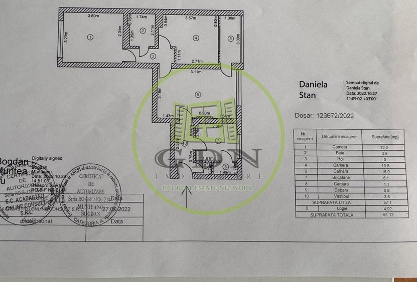 Apartament 3 camere – Str. Pajurei | Etaj 1 | parcare | centrală | mobilat - 14