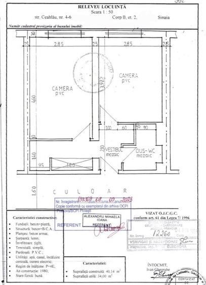 Apartament cu 2 camere decomandat în Central