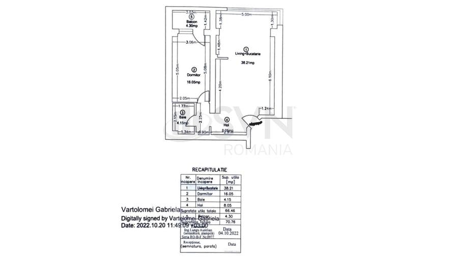 Apartament cu 2 camere decomandat, mobilat în Central