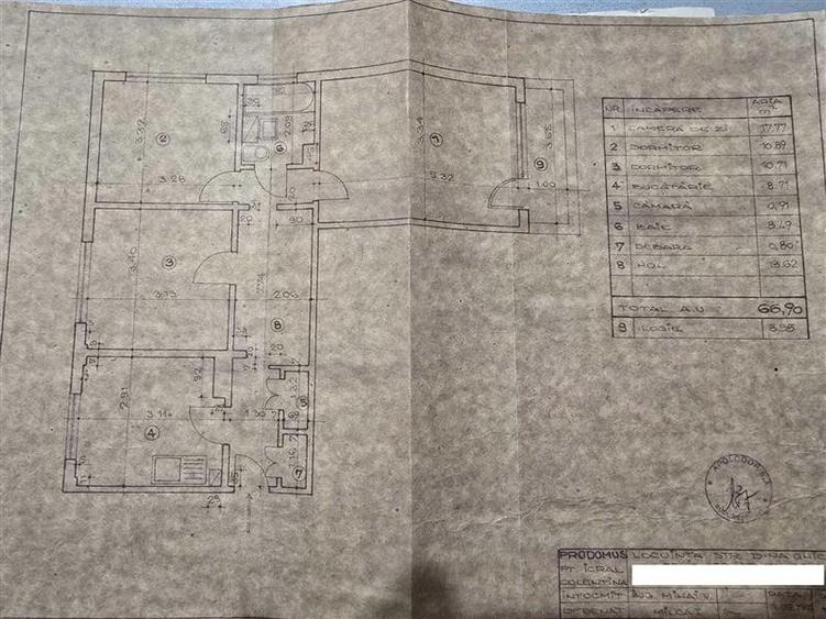 Apartament cu 3 camere decomandat în Doamna Ghica