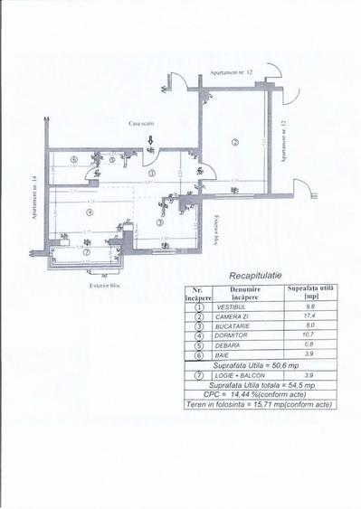 Apartament cu 2 camere decomandat în Bistrița Lac
