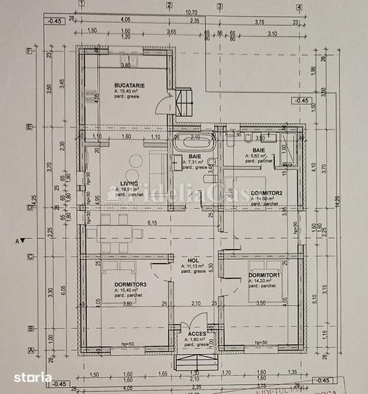 Casă cu 4 camere decomandat cu Teren 500 Mp în Holboca