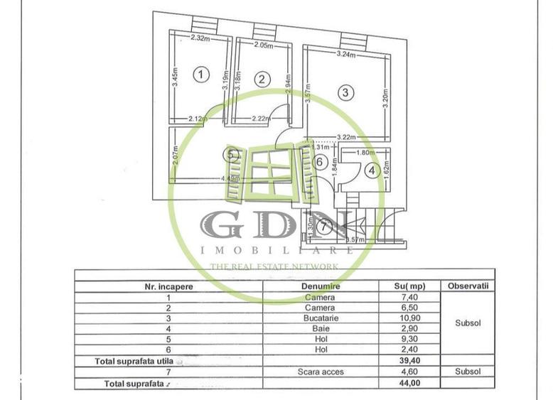 Oferta de vanzare ap. cu 2 camere, zona Hasdeu/Semicentral - 3