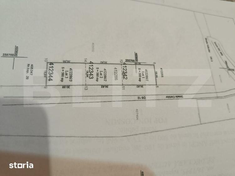 Teren intravilan de vanzare, 580 mp - Herendesti, la 4 km de Lugoj - 1