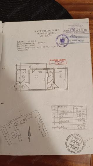 Apartament cu 2 camere semidecomandat în Școlilor