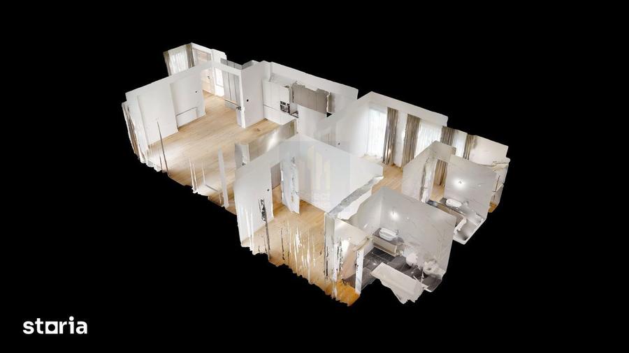 Apartament cu 3 camere, mobilat în Eminescu