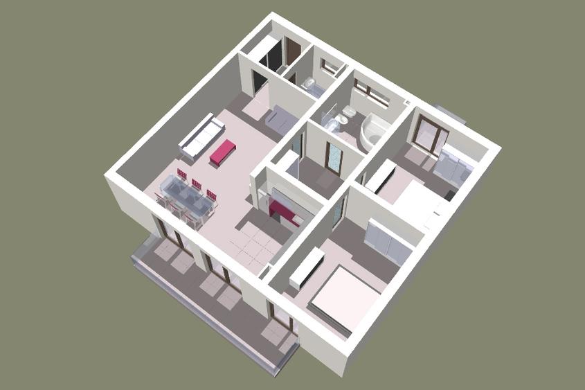 Apartament cu 2 camere decomandat în Fratelia