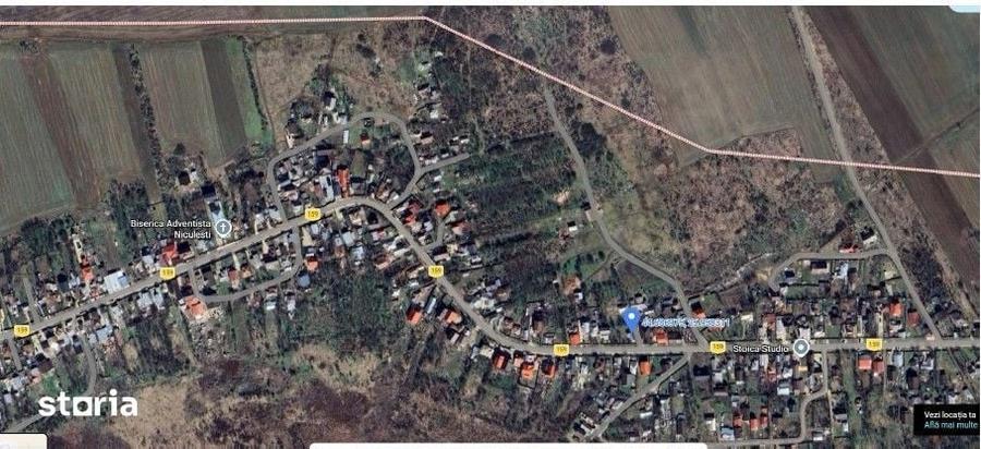 Casă cu 2 camere cu Teren 688 Mp în Niculești