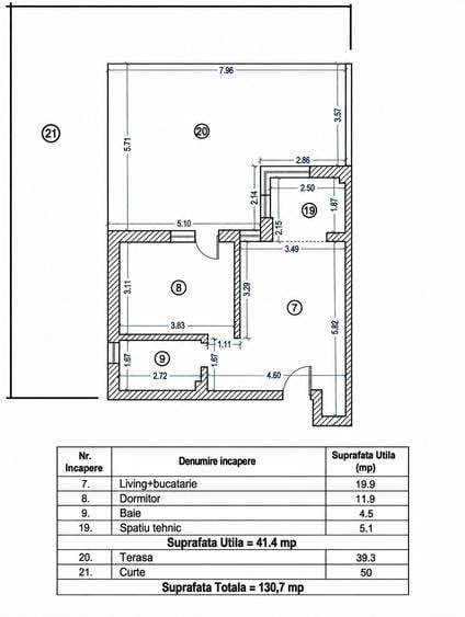 Apartament cu 2 camere decomandat în Mamaia-Sat