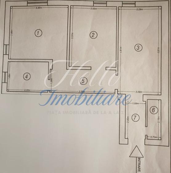 Apartament cu 2 camere decomandat în Iris