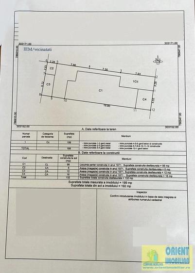Casă cu 3 camere cu Teren 200 Mp în Palas