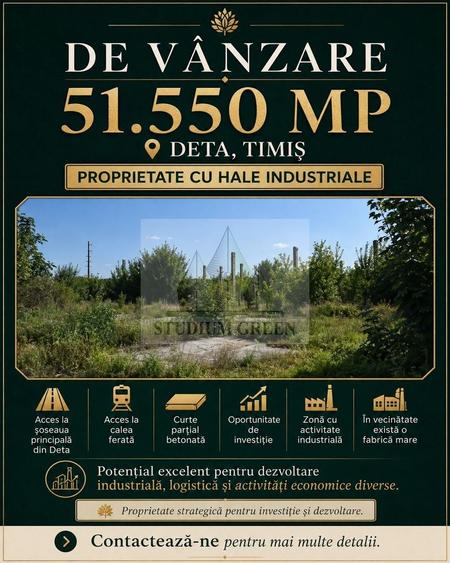 Teren Construcții intravilan de 51550 mp, în Central
